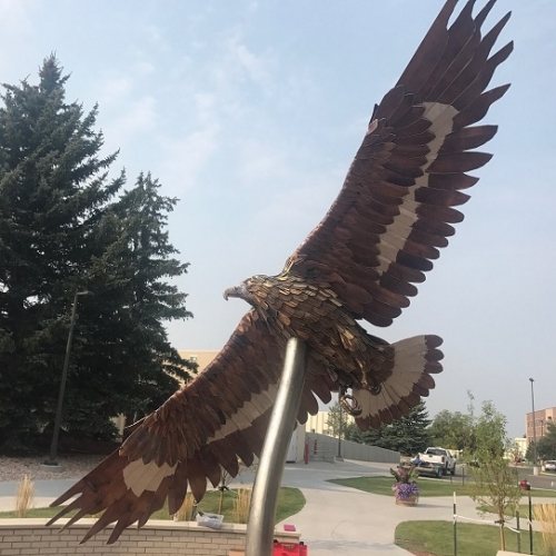 Image of "Golden Eagle" sculpture by Jim Dolan